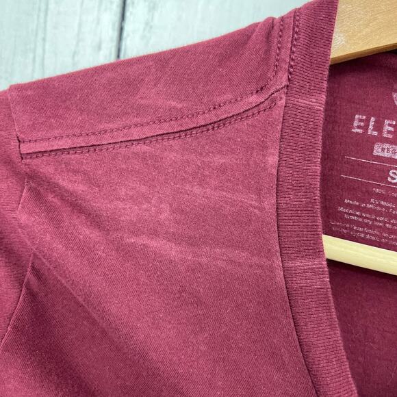 Element SMALL Red California Bear Graphic Print Tee Shirt T-Shirt Short Sleeve - Picture 6 of 8